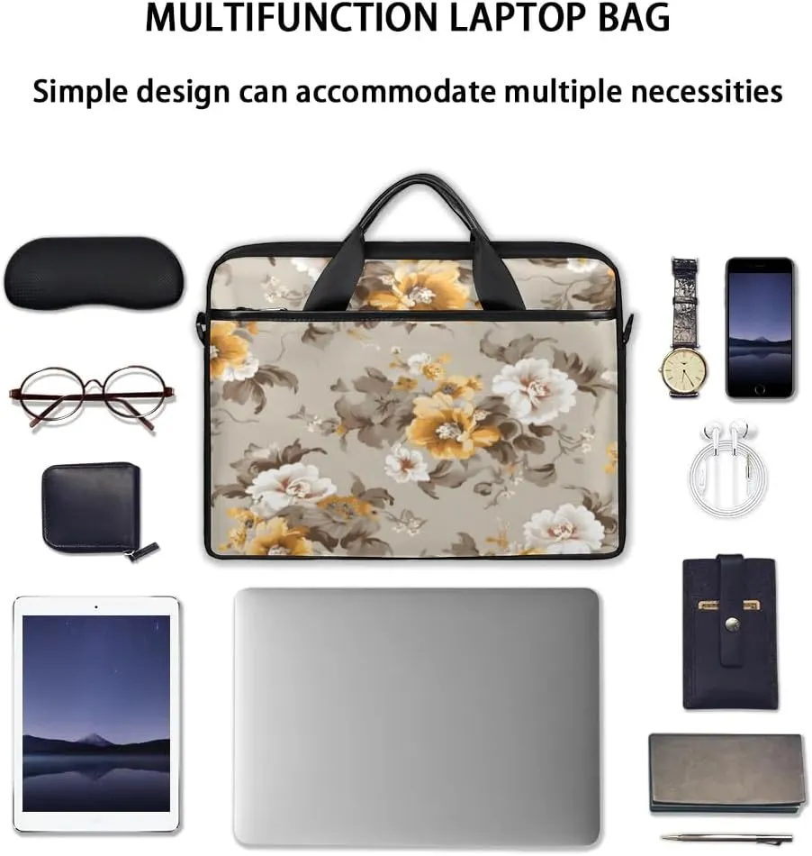 Laptop Shoulder Bag for 13-15 Inch Waterproof Laptop Sleeve Case Bag Slim Computer Carry Case Computer Cases for Laptops
