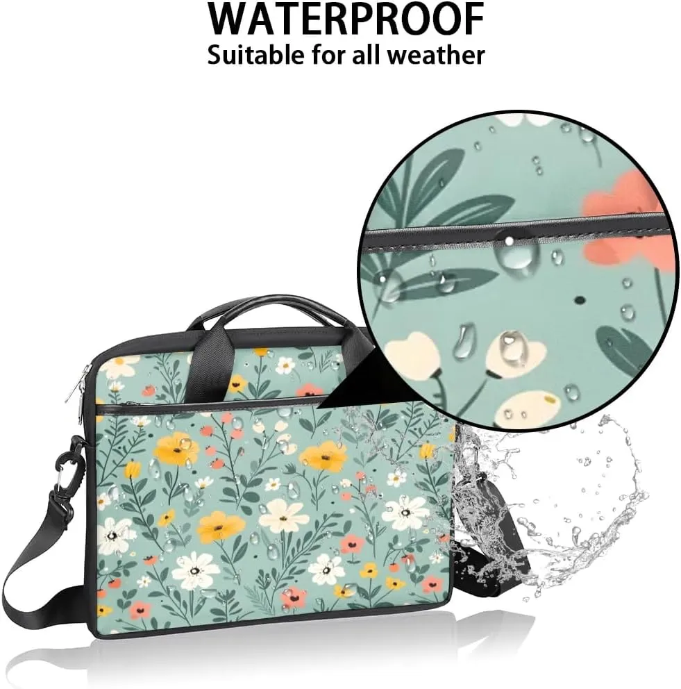 Laptop Shoulder Bag for 13-15 Inch Waterproof Laptop Sleeve Case Bag Slim Computer Carry Case Computer Cases for Laptops