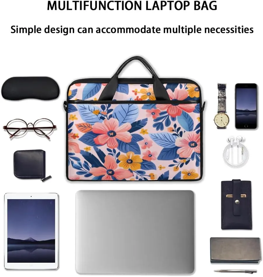 Laptop Shoulder Bag for 13-15 Inch Waterproof Laptop Sleeve Case Bag Slim Computer Carry Case Computer Cases for Laptops