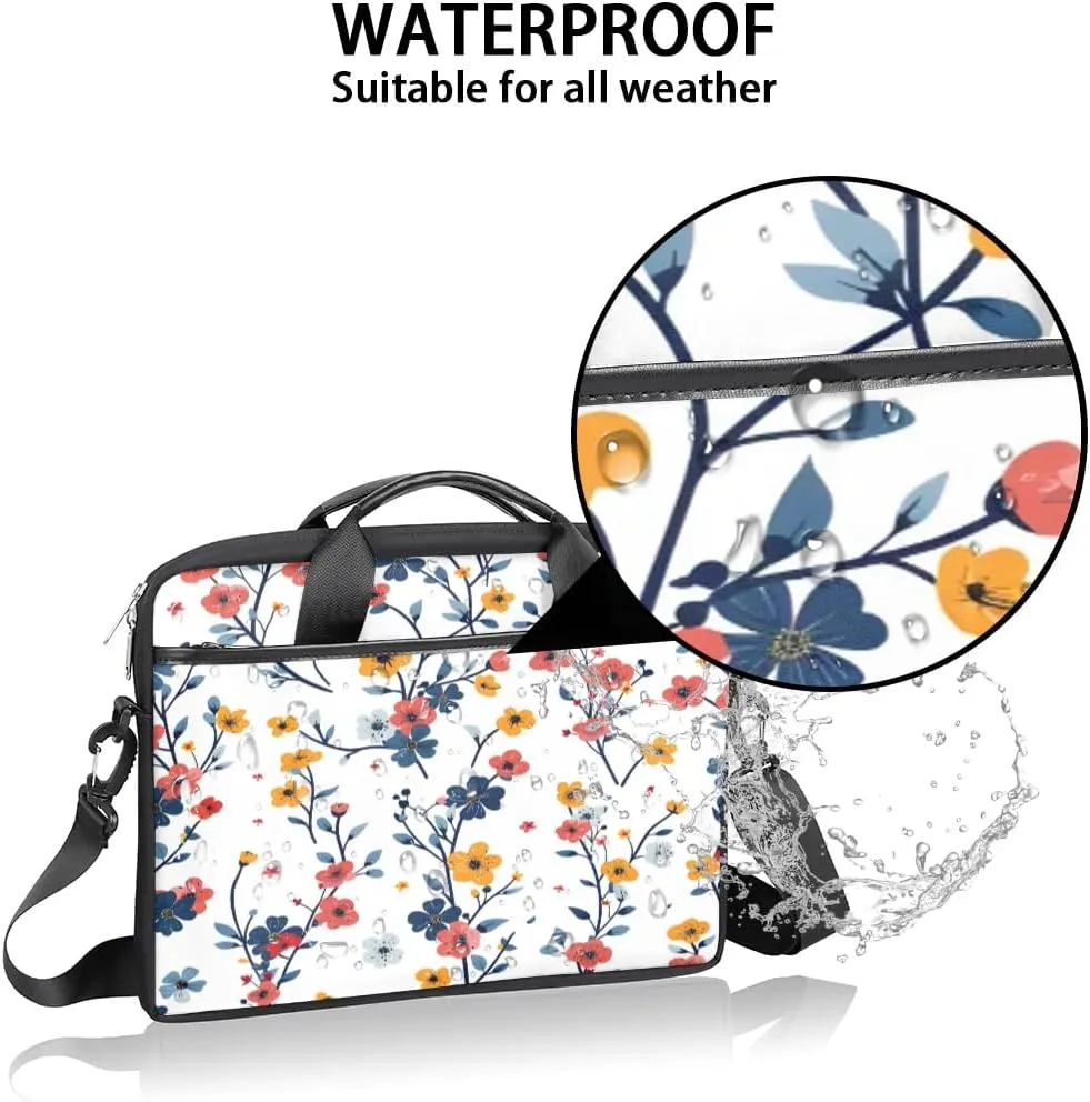 Laptop Shoulder Bag for 13-15 Inch Waterproof Laptop Sleeve Case Bag Slim Computer Carry Case Computer Cases for Laptops