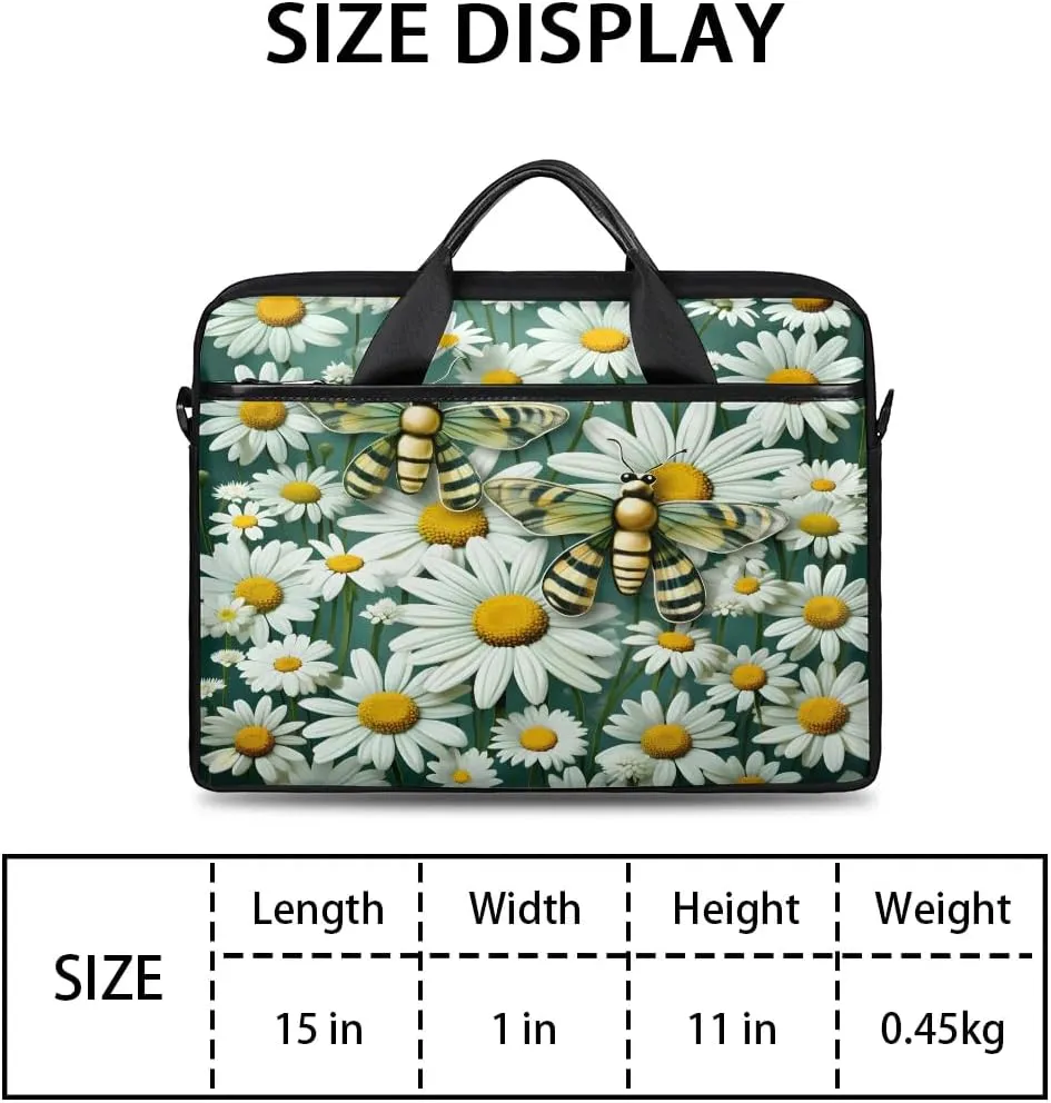 Laptop Shoulder Bag for 13-15 Inch Waterproof Laptop Sleeve Case Bag Slim Computer Carry Case Computer Cases for Laptops