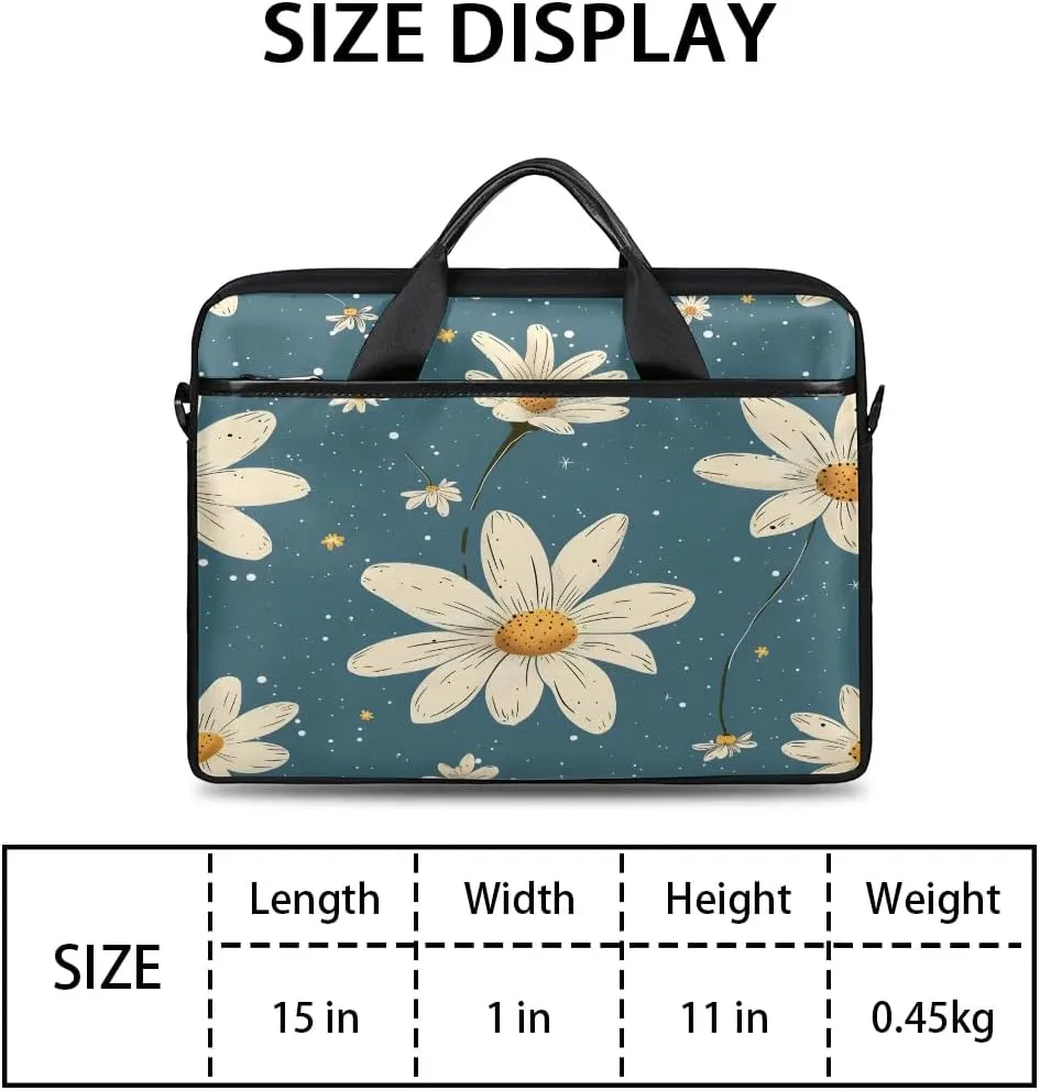 Laptop Shoulder Bag for 13-15 Inch Waterproof Laptop Sleeve Case Bag Slim Computer Carry Case Computer Cases for Laptops