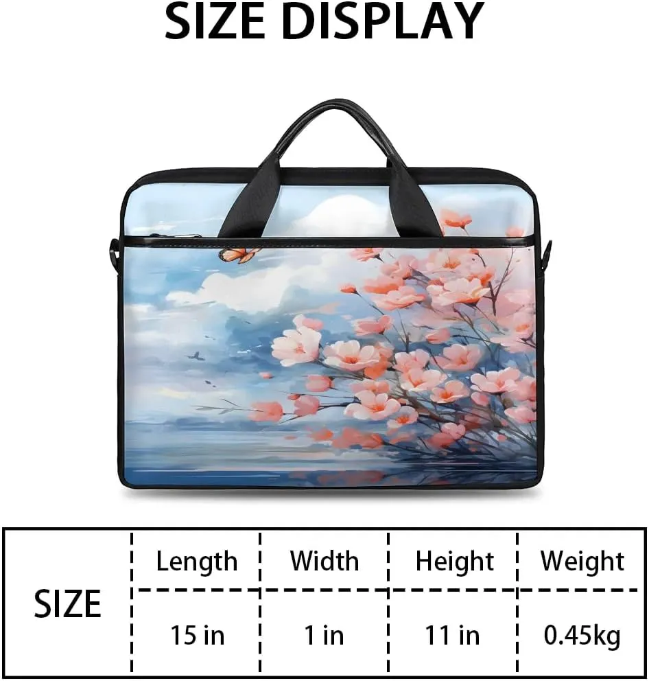 Laptop Shoulder Bag for 13-15 Inch Waterproof Laptop Sleeve Case Bag Slim Computer Carry Case Computer Cases for Laptops