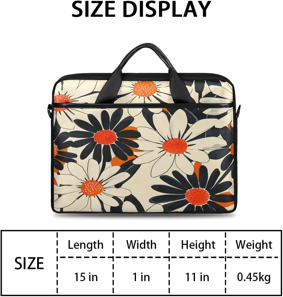 Laptop Shoulder Bag for 13-15 Inch Waterproof Laptop Sleeve Case Bag Slim Computer Carry Case Computer Cases for Laptops