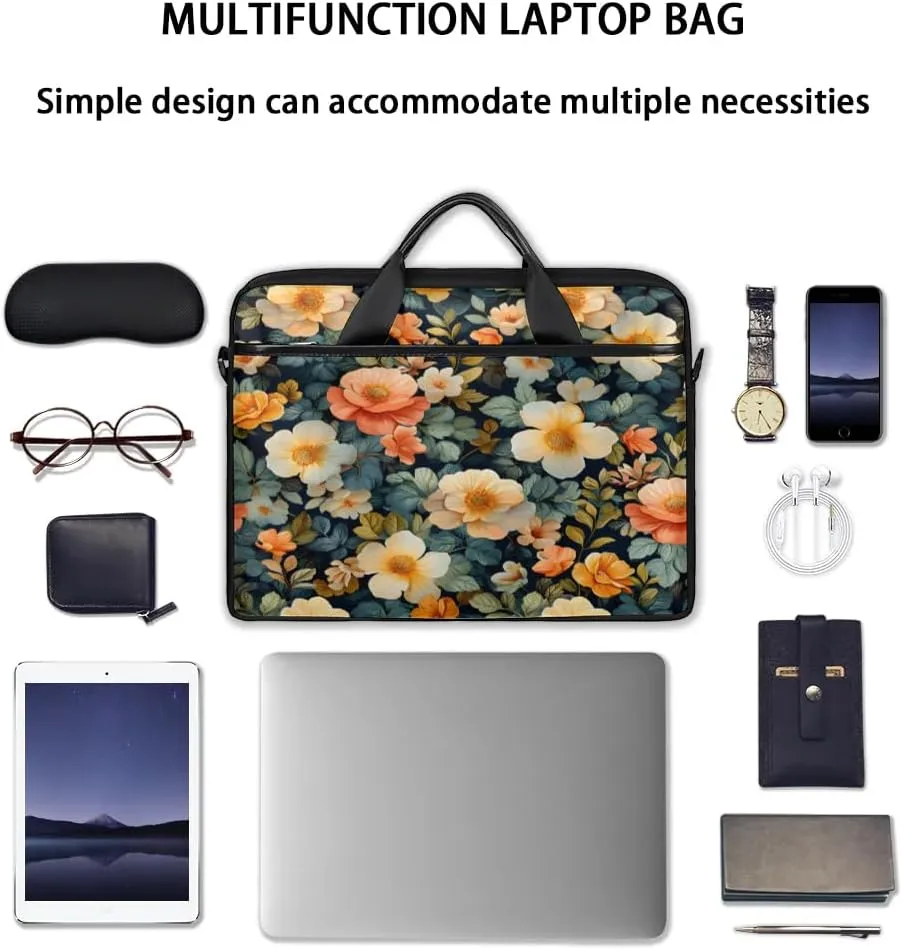 Laptop Shoulder Bag for 13-15 Inch Waterproof Laptop Sleeve Case Bag Slim Computer Carry Case Computer Cases for Laptops