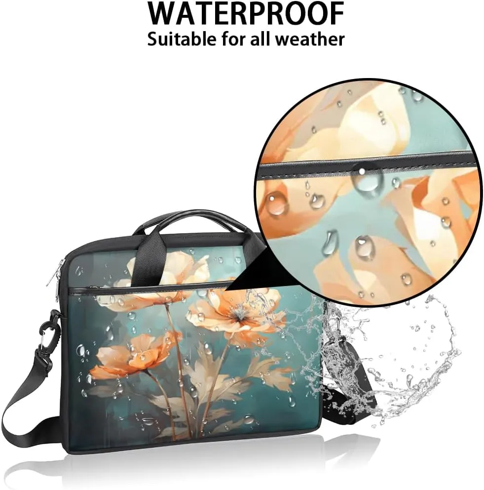Laptop Shoulder Bag for 13-15 Inch Waterproof Laptop Sleeve Case Bag Slim Computer Carry Case Computer Cases for Laptops