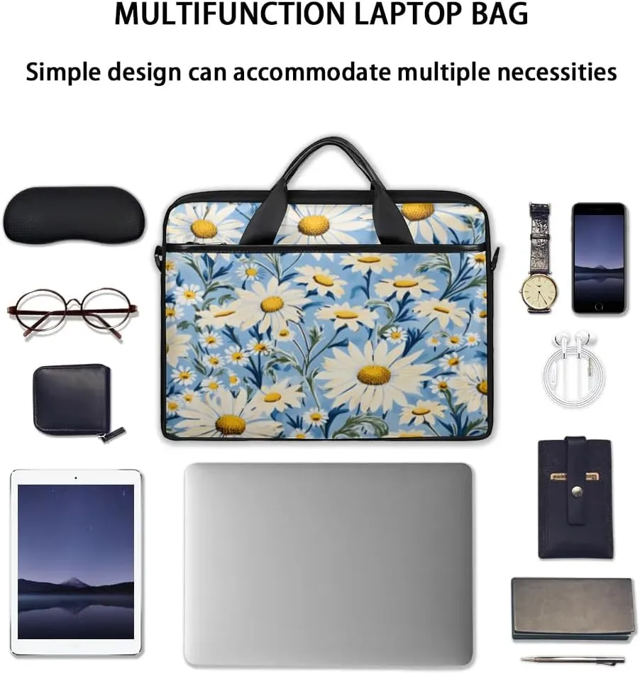 Laptop Shoulder Bag for 13-15 Inch Waterproof Laptop Sleeve Case Bag Slim Computer Carry Case Computer Cases for Laptops