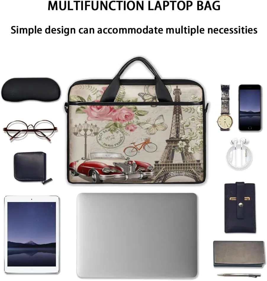 Laptop Shoulder Bag for 13-15 Inch Waterproof Laptop Sleeve Case Bag Slim Computer Carry Case Computer Cases for Laptops