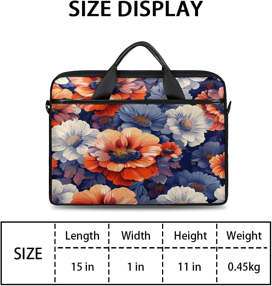 Laptop Shoulder Bag for 13-15 Inch Waterproof Laptop Sleeve Case Bag Slim Computer Carry Case Computer Cases for Laptops