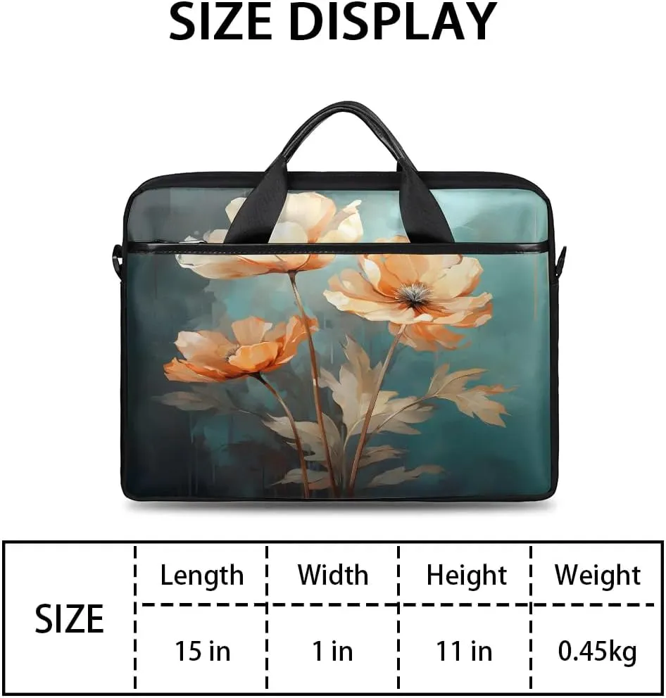 Laptop Shoulder Bag for 13-15 Inch Waterproof Laptop Sleeve Case Bag Slim Computer Carry Case Computer Cases for Laptops