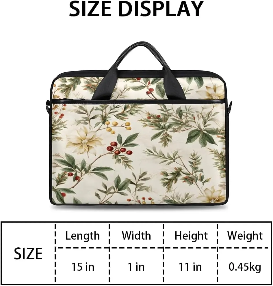 Laptop Shoulder Bag for 13-15 Inch Waterproof Laptop Sleeve Case Bag Slim Computer Carry Case Computer Cases for Laptops