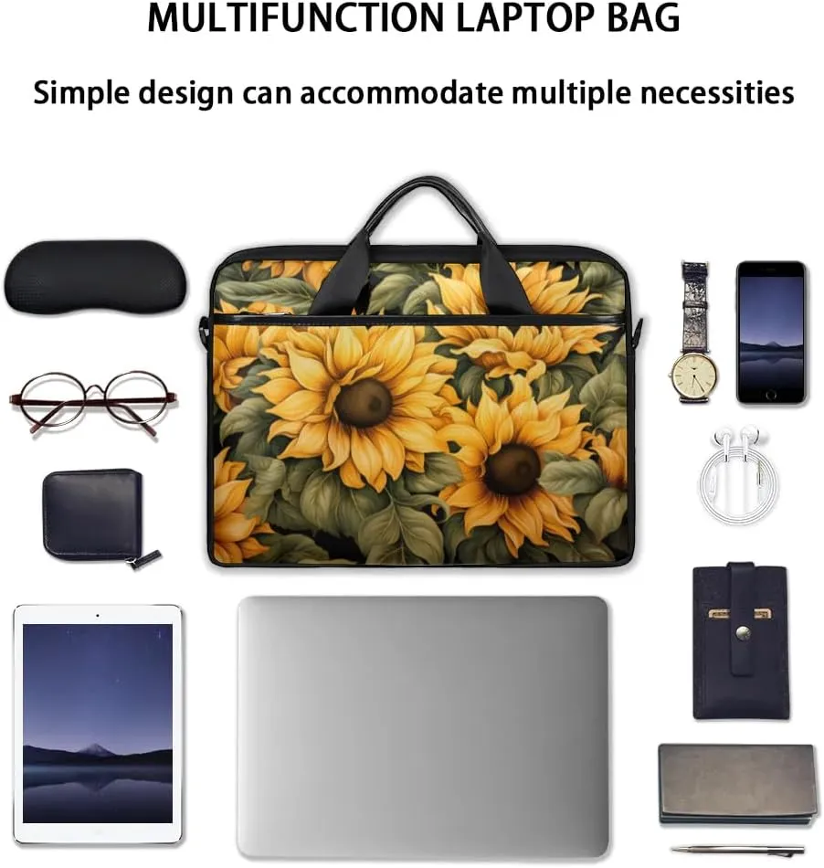 Laptop Shoulder Bag for 13-15 Inch Waterproof Laptop Sleeve Case Bag Slim Computer Carry Case Computer Cases for Laptops