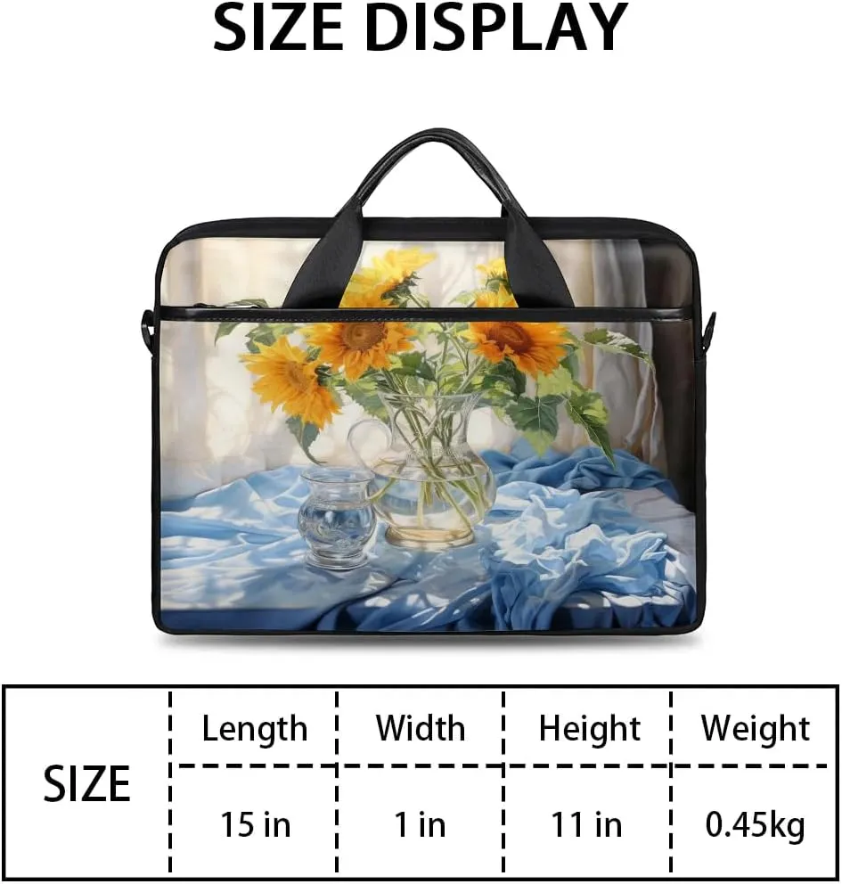 Laptop Shoulder Bag for 13-15 Inch Waterproof Laptop Sleeve Case Bag Slim Computer Carry Case Computer Cases for Laptops