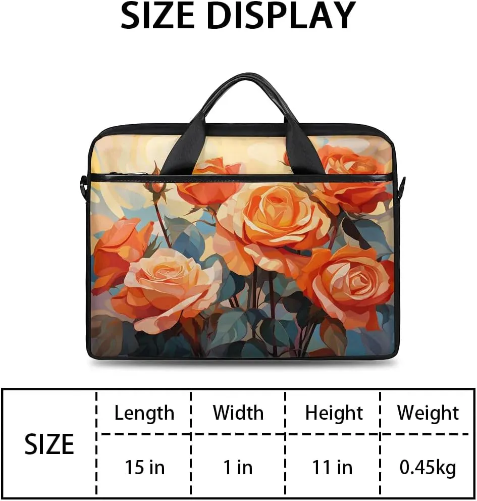 Laptop Shoulder Bag for 13-15 Inch Waterproof Laptop Sleeve Case Bag Slim Computer Carry Case Computer Cases for Laptops