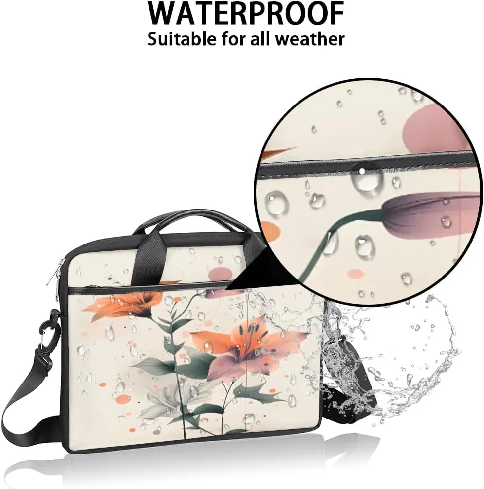 Laptop Shoulder Bag for 13-15 Inch Waterproof Laptop Sleeve Case Bag Slim Computer Carry Case Computer Cases for Laptops