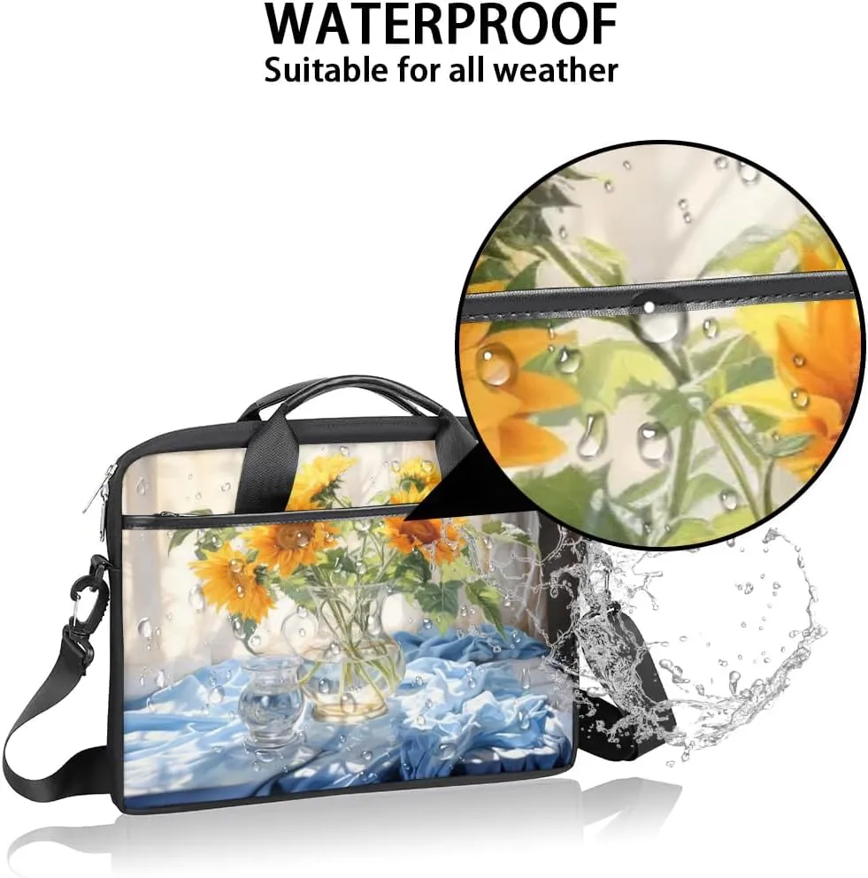 Laptop Shoulder Bag for 13-15 Inch Waterproof Laptop Sleeve Case Bag Slim Computer Carry Case Computer Cases for Laptops
