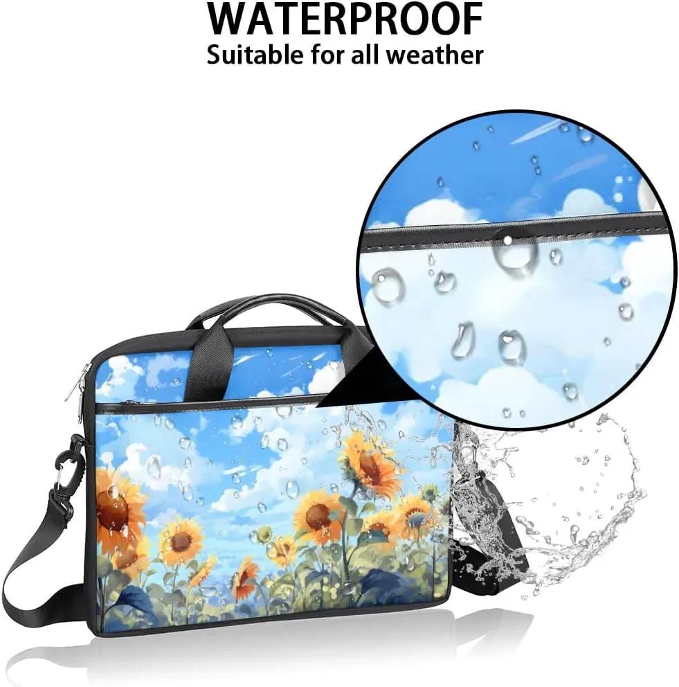 Laptop Shoulder Bag for 13-15 Inch Waterproof Laptop Sleeve Case Bag Slim Computer Carry Case Computer Cases for Laptops