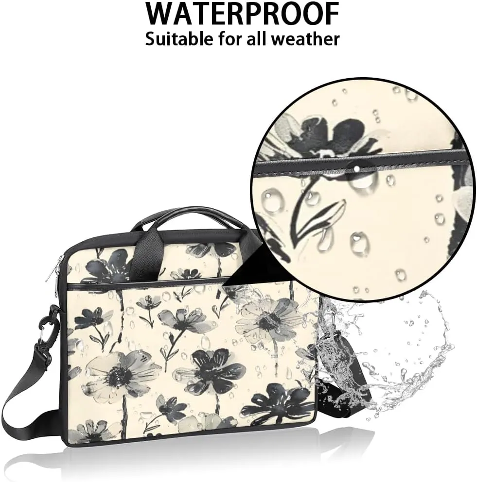 Laptop Shoulder Bag for 13-15 Inch Waterproof Laptop Sleeve Case Bag Slim Computer Carry Case Computer Cases for Laptops