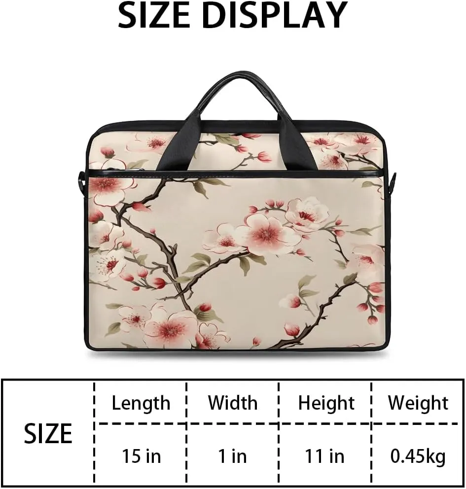 Laptop Shoulder Bag for 13-15 Inch Waterproof Laptop Sleeve Case Bag Slim Computer Carry Case Computer Cases for Laptops