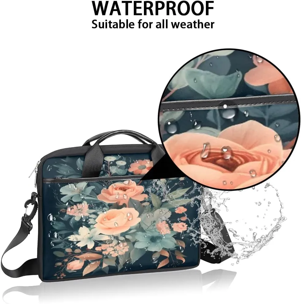 Laptop Shoulder Bag for 13-15 Inch Waterproof Laptop Sleeve Case Bag Slim Computer Carry Case Computer Cases for Laptops