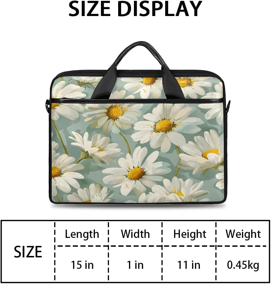 Laptop Shoulder Bag for 13-15 Inch Waterproof Laptop Sleeve Case Bag Slim Computer Carry Case Computer Cases for Laptops
