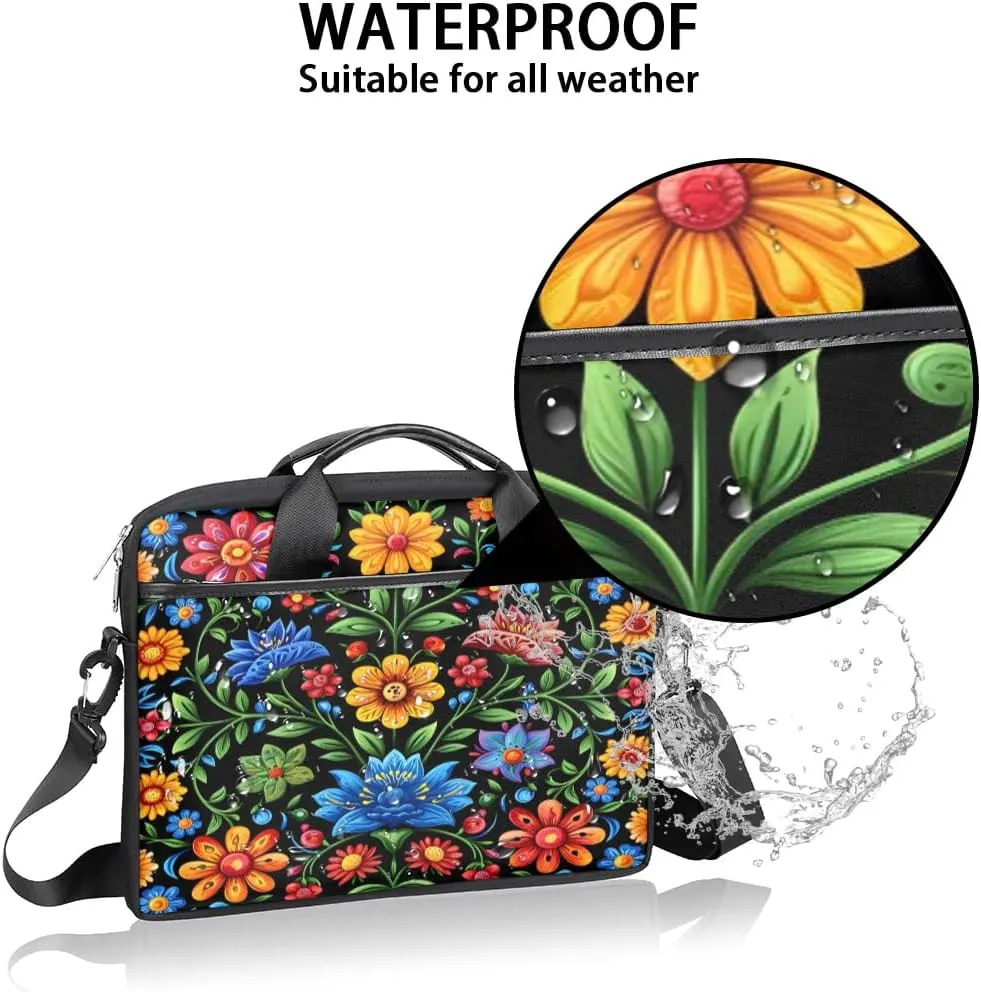 Laptop Shoulder Bag for 13-15 Inch Waterproof Laptop Sleeve Case Bag Slim Computer Carry Case Computer Cases for Laptops