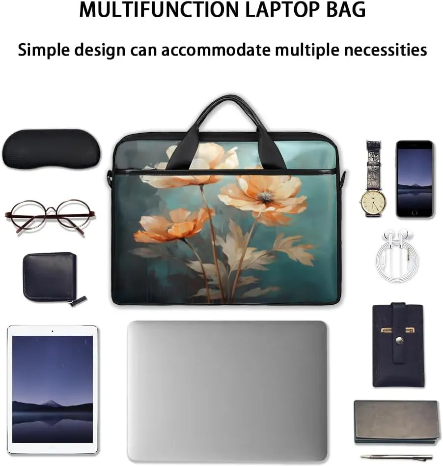 Laptop Shoulder Bag for 13-15 Inch Waterproof Laptop Sleeve Case Bag Slim Computer Carry Case Computer Cases for Laptops
