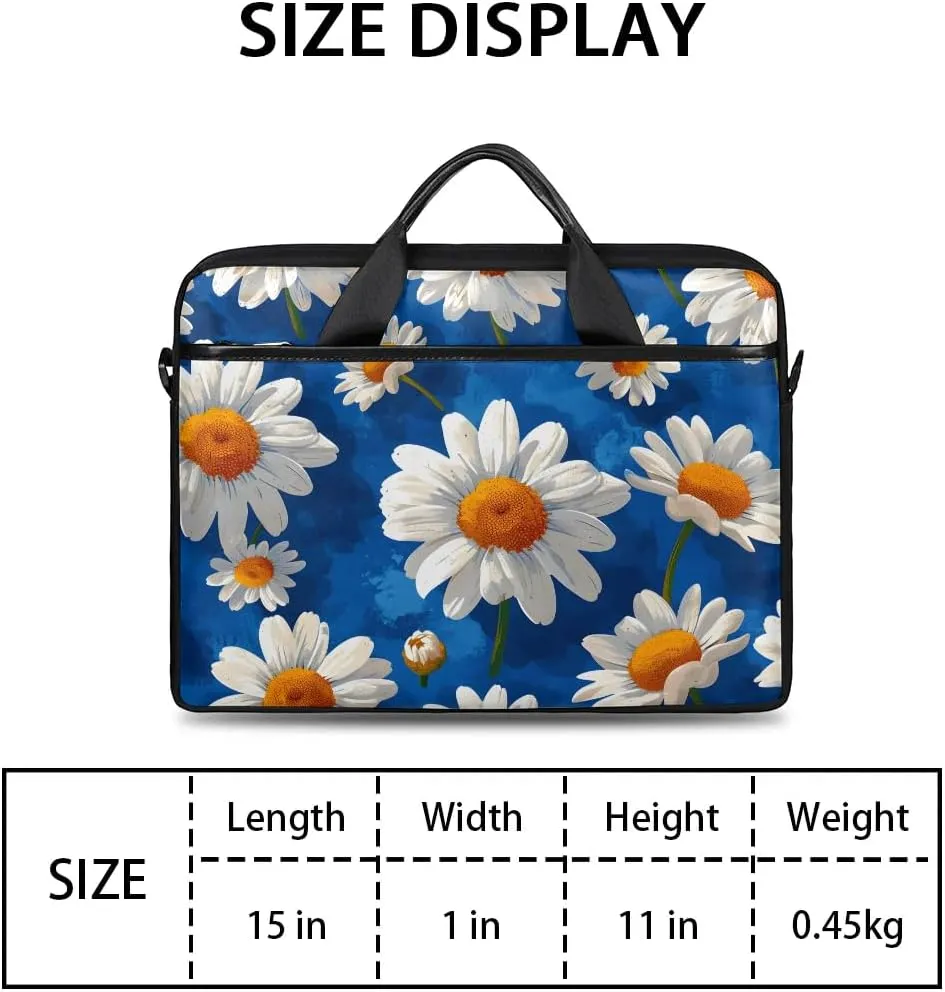 Laptop Shoulder Bag for 13-15 Inch Waterproof Laptop Sleeve Case Bag Slim Computer Carry Case Computer Cases for Laptops