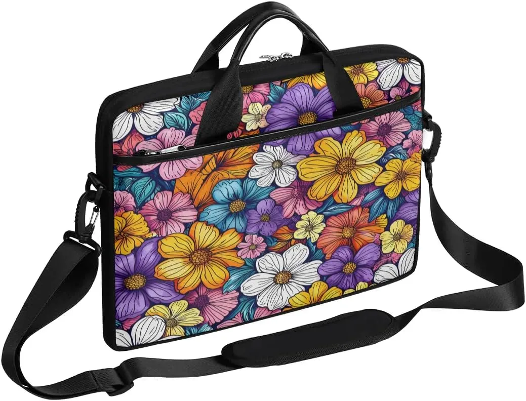 Laptop Shoulder Bag for 13-15 Inch Waterproof Laptop Sleeve Case Bag Slim Computer Carry Case Computer Cases for Laptops