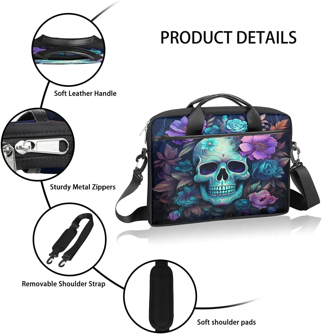 Laptop Shoulder Bag for 13-15 Inch Waterproof Laptop Sleeve Case Bag Slim Computer Carry Case Computer Cases for Laptops