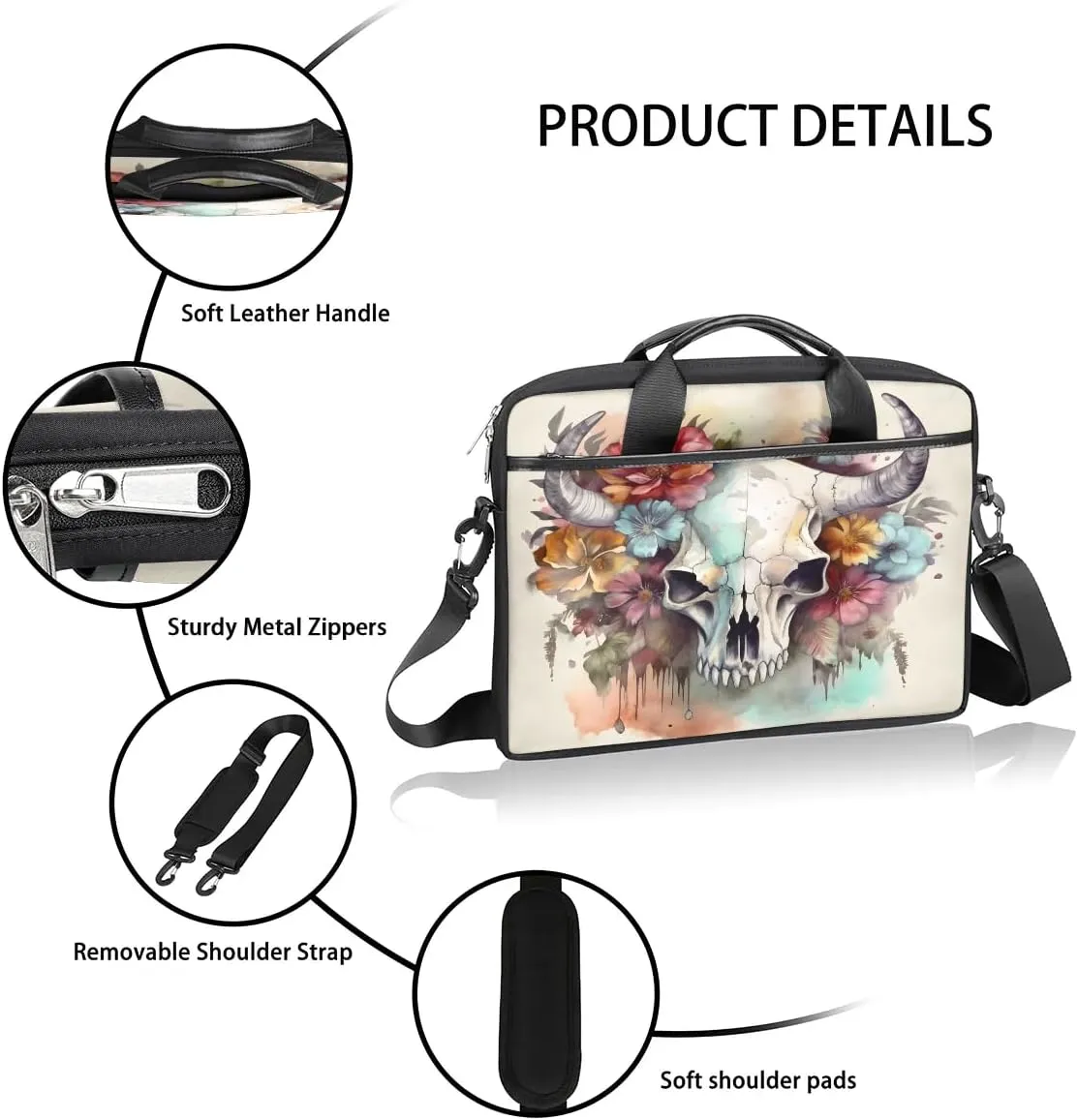 Laptop Shoulder Bag for 13-15 Inch Waterproof Laptop Sleeve Case Bag Slim Computer Carry Case Computer Cases for Laptops