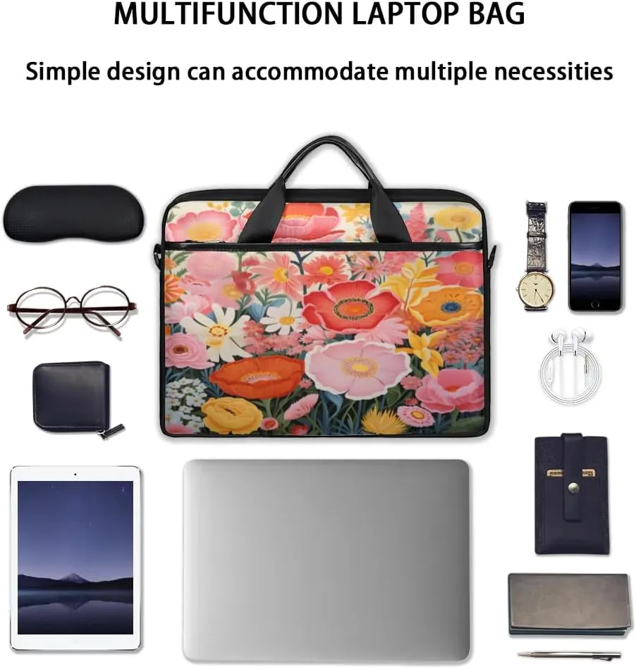 Laptop Shoulder Bag for 13-15 Inch Waterproof Laptop Sleeve Case Bag Slim Computer Carry Case Computer Cases for Laptops