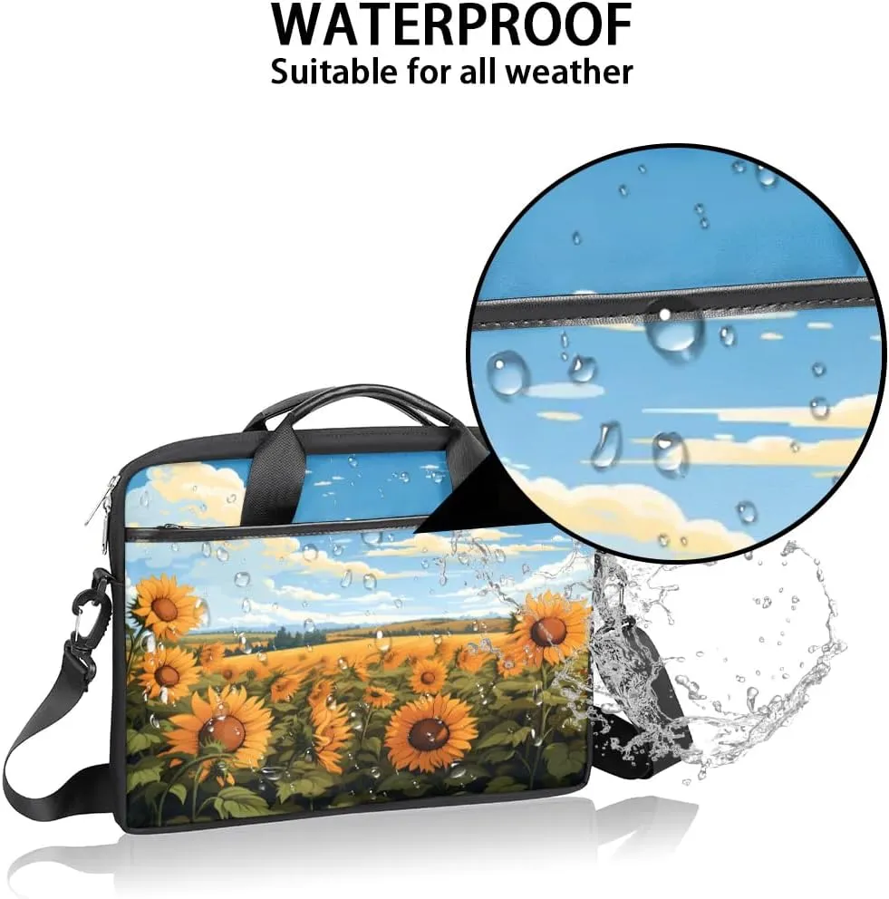 Laptop Shoulder Bag for 13-15 Inch Waterproof Laptop Sleeve Case Bag Slim Computer Carry Case Computer Cases for Laptops