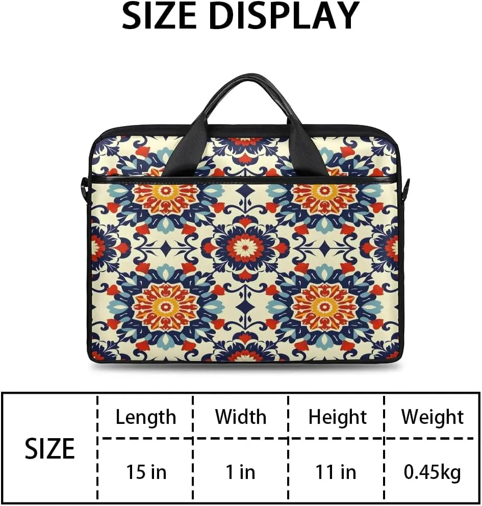 Laptop Shoulder Bag for 13-15 Inch Waterproof Laptop Sleeve Case Bag Slim Computer Carry Case Computer Cases for Laptops
