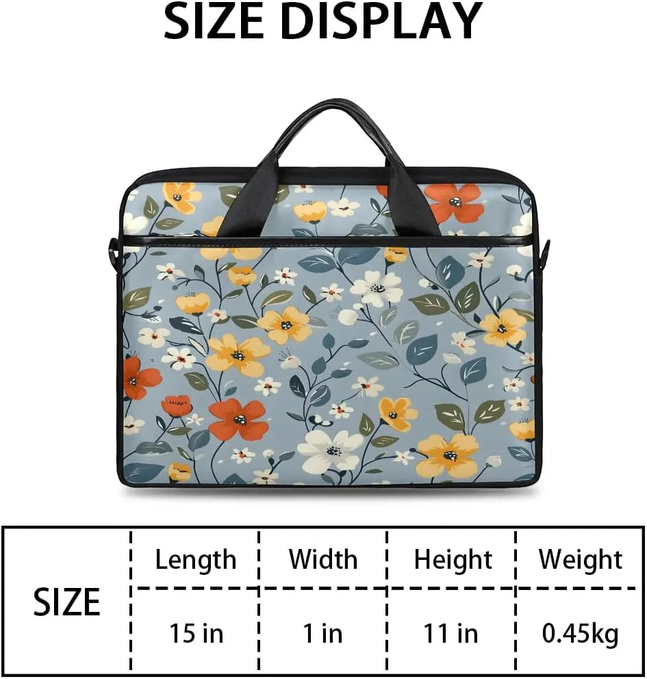 Laptop Shoulder Bag for 13-15 Inch Waterproof Laptop Sleeve Case Bag Slim Computer Carry Case Computer Cases for Laptops