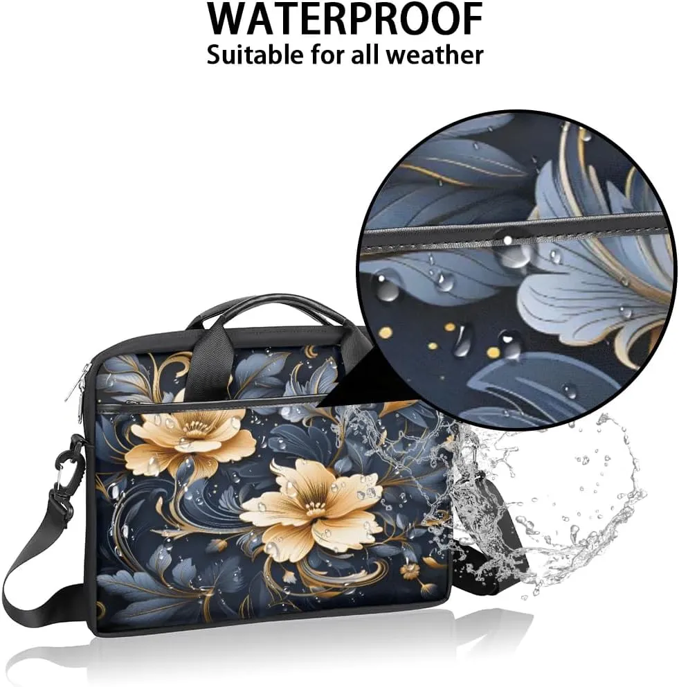 Laptop Shoulder Bag for 13-15 Inch Waterproof Laptop Sleeve Case Bag Slim Computer Carry Case Computer Cases for Laptops