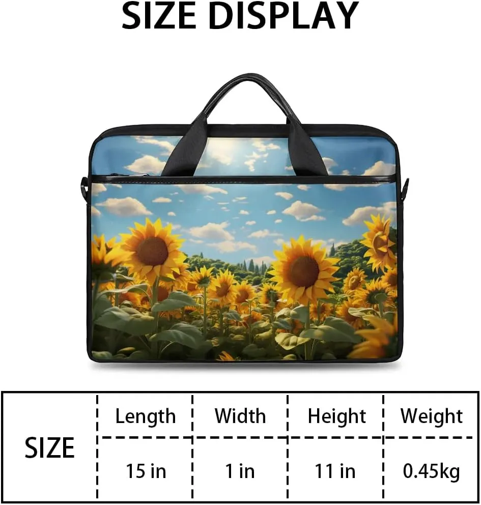 Laptop Shoulder Bag for 13-15 Inch Waterproof Laptop Sleeve Case Bag Slim Computer Carry Case Computer Cases for Laptops