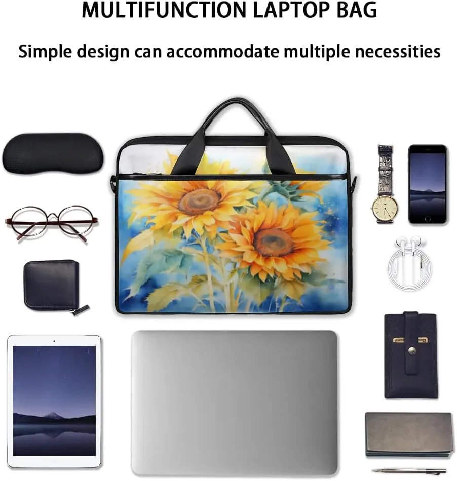 Laptop Shoulder Bag for 13-15 Inch Waterproof Laptop Sleeve Case Bag Slim Computer Carry Case Computer Cases for Laptops