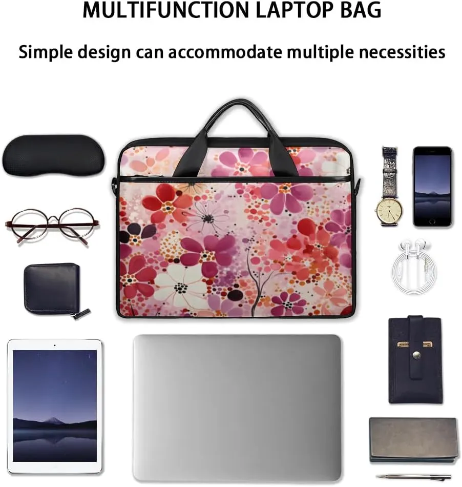 Laptop Shoulder Bag for 13-15 Inch Waterproof Laptop Sleeve Case Bag Slim Computer Carry Case Computer Cases for Laptops