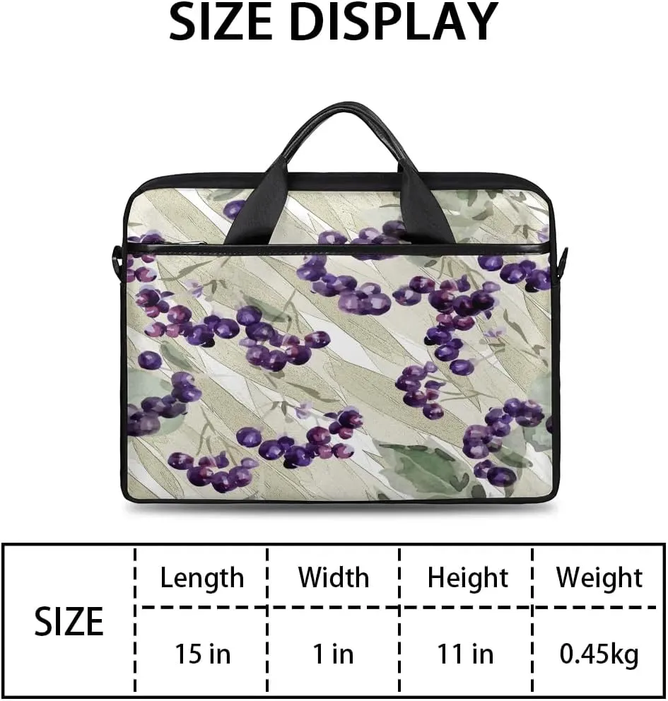 Laptop Shoulder Bag for 13-15 Inch Waterproof Laptop Sleeve Case Bag Slim Computer Carry Case Computer Cases for Laptops