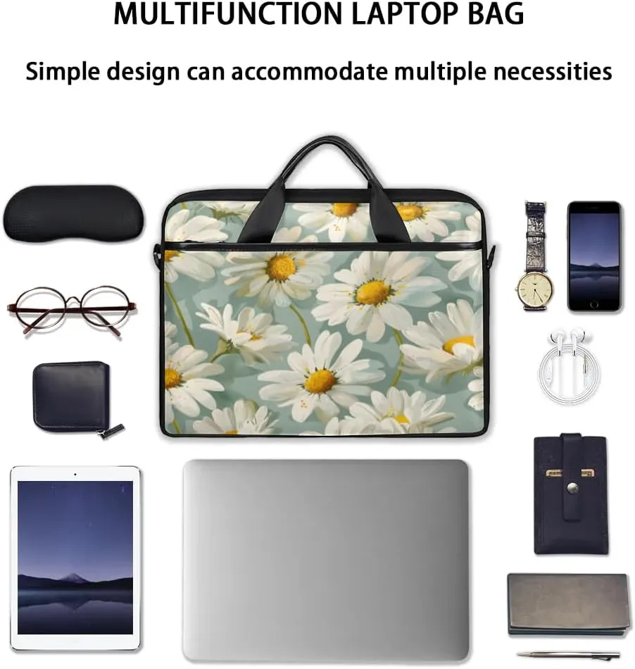 Laptop Shoulder Bag for 13-15 Inch Waterproof Laptop Sleeve Case Bag Slim Computer Carry Case Computer Cases for Laptops