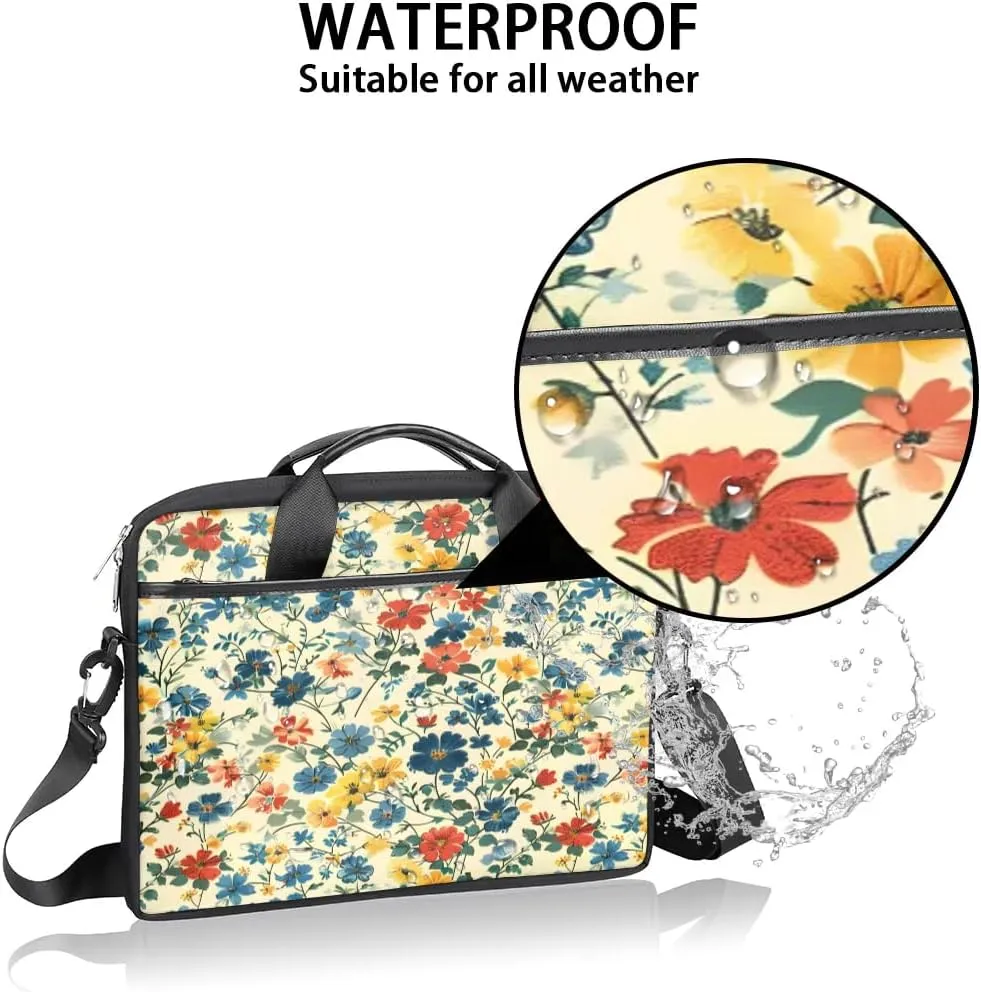 Laptop Shoulder Bag for 13-15 Inch Waterproof Laptop Sleeve Case Bag Slim Computer Carry Case Computer Cases for Laptops