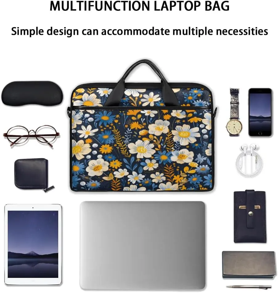 Laptop Shoulder Bag for 13-15 Inch Waterproof Laptop Sleeve Case Bag Slim Computer Carry Case Computer Cases for Laptops