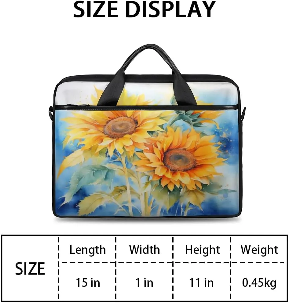 Laptop Shoulder Bag for 13-15 Inch Waterproof Laptop Sleeve Case Bag Slim Computer Carry Case Computer Cases for Laptops