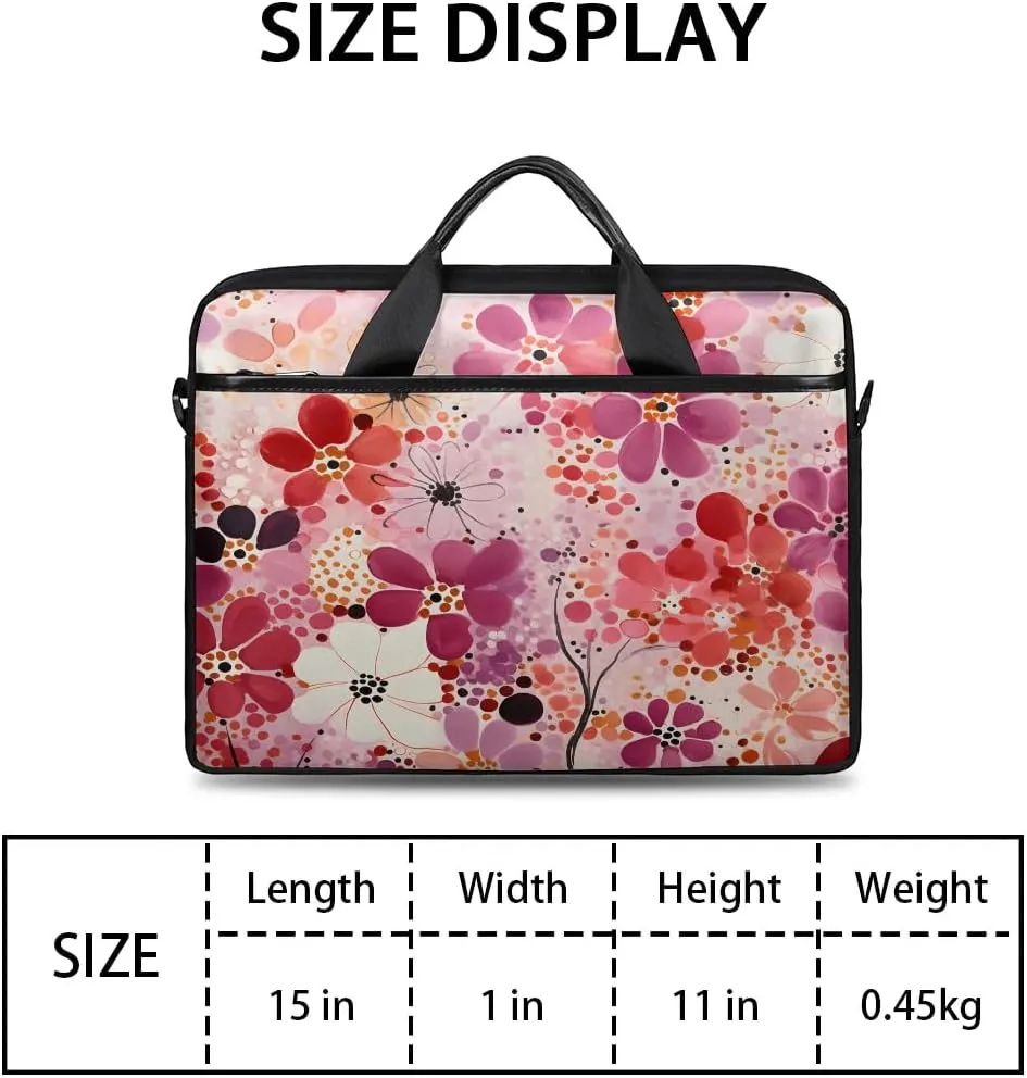 Laptop Shoulder Bag for 13-15 Inch Waterproof Laptop Sleeve Case Bag Slim Computer Carry Case Computer Cases for Laptops