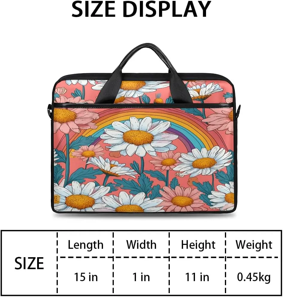 Laptop Shoulder Bag for 13-15 Inch Waterproof Laptop Sleeve Case Bag Slim Computer Carry Case Computer Cases for Laptops