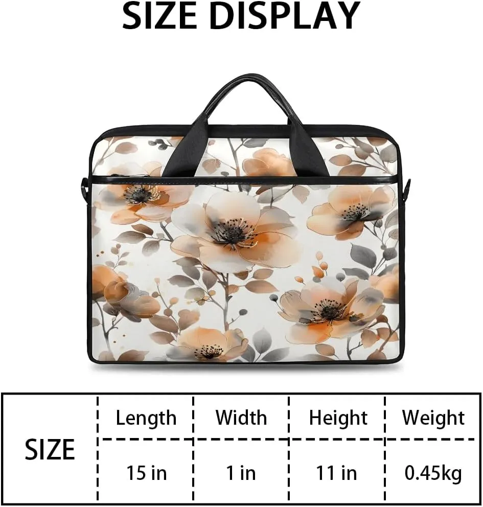 Laptop Shoulder Bag for 13-15 Inch Waterproof Laptop Sleeve Case Bag Slim Computer Carry Case Computer Cases for Laptops