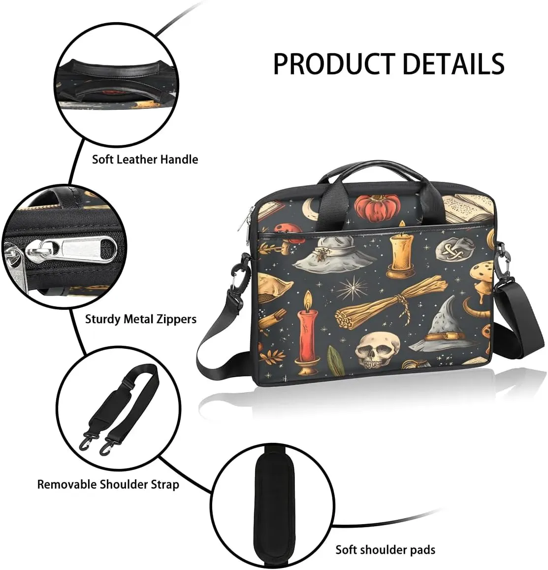 Laptop Shoulder Bag for 13-15 Inch Waterproof Laptop Sleeve Case Bag Slim Computer Carry Case Computer Cases for Laptops