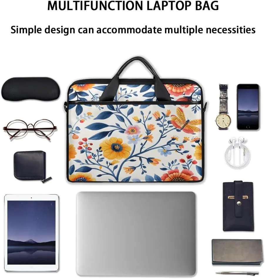 Laptop Shoulder Bag for 13-15 Inch Waterproof Laptop Sleeve Case Bag Slim Computer Carry Case Computer Cases for Laptops