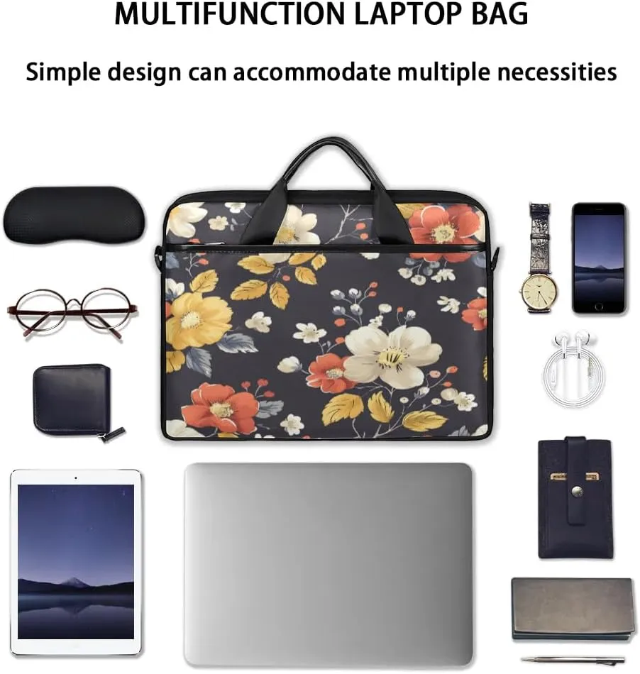 Laptop Shoulder Bag for 13-15 Inch Waterproof Laptop Sleeve Case Bag Slim Computer Carry Case Computer Cases for Laptops